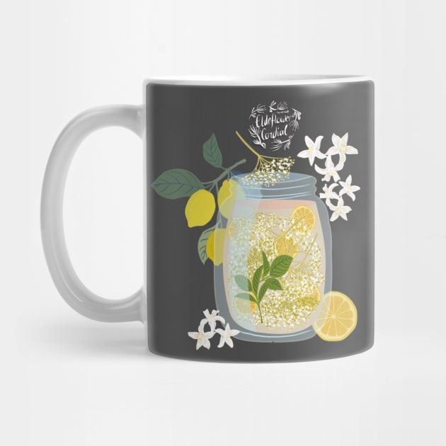 Elderflower cordial - transparent bg by Flyingrabbit